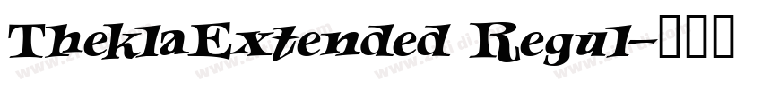 TheklaExtended Regul字体转换